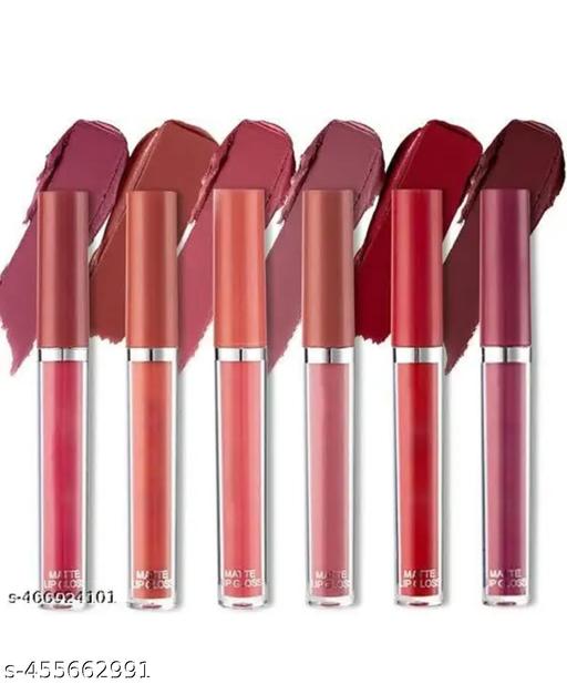 Sajuma Beauty new velvet long lasting waterproof non transfer liquid matte lipstick set of 6 - MC-FASHIONS.COM