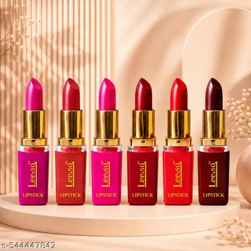 Classy Bold Shades Matte Lipsticks For Women Longlasting Non Sticky Pink Lipstick Daily Wear Smudge Proof All Skin Tone Matte Lipsticks For Women Smooth Apply High Pigmented Party Wear Lipstick Combo 6 - MC-FASHIONS.COM