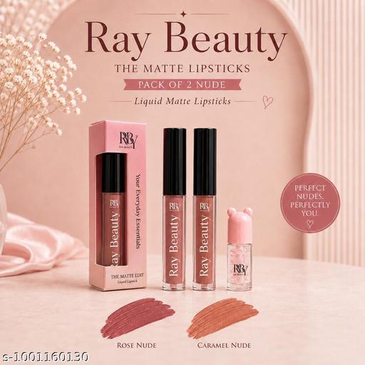 PACK OF 2 NUDE MATTE LIPSTICKS - MC-FASHIONS.COM