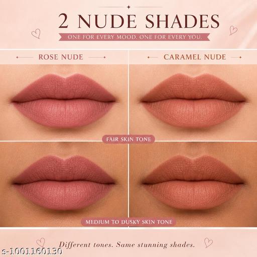PACK OF 2 NUDE MATTE LIPSTICKS - MC-FASHIONS.COM