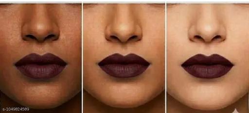 Maroon Matte Liquid Lipstick Waterproof Long Lasting Smudge Proof Transfer Resistant Lip Color for Women pack of 4 - MC-FASHIONS.COM