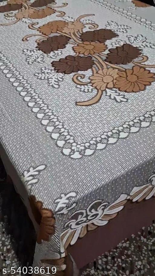Blackberry Design Brown Color 6 Seater Dining Table Cover |60x90 inches| Table Cover| Table Cloth| Dining Table Cover| Center Table Cover| Mejposh - MC-FASHIONS.COM