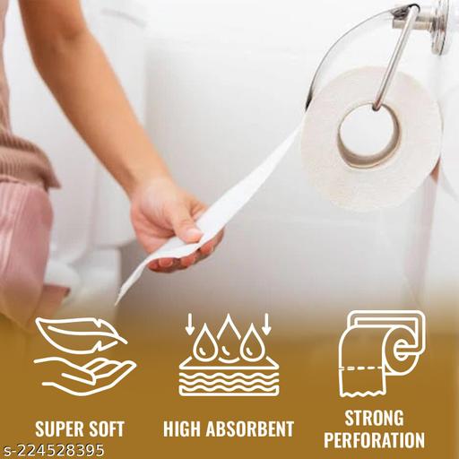 Imvelo 2 Ply Toilet Tissue Rolls - 1080 Pulls (180 Pulls x 6 Rolls) - Soft, Highly Absorbent, Septic Safe, 100% Virgin Pulp, OBA-Free Tissue Paper Roll, Bathroom Toilet Roll Pack of 6 - Family Pack - MC-FASHIONS.COM